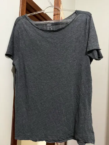 Camiseta Básica Cinza Mescla
