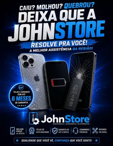 Caiu? Molhou? Quebrou? Deixa que a JohnStore resolve pra você! ?