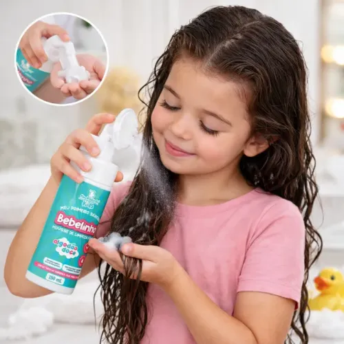 Mousse de Limpeza Facial Infantil Bebelinho Algodão Doce