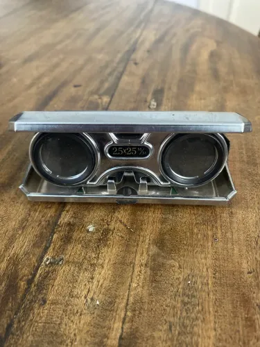 Binóculo Antigo Dobrável de Bolso King 2.5x25 - Vintage