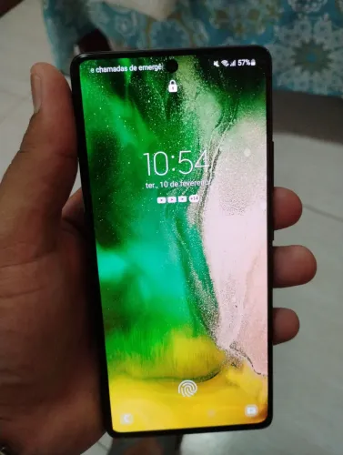 Celular Samsung Galaxy S10 LITE 128GB Preto, com defeito.