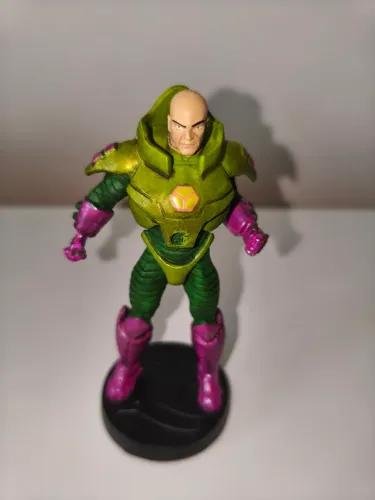 Miniatura Lex Luthor Eaglemoss DC #10 Metal + Caixa + Fascículo
