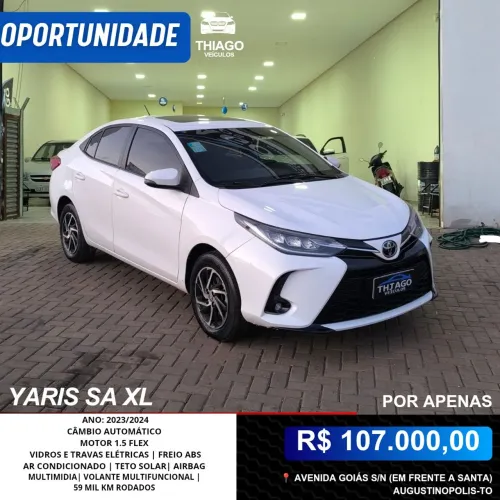 Toyota Yaris XLS Sedan 1.5 Flex 16V 4P Aut. 2024
