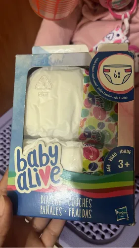 fralda para boneca baby alive