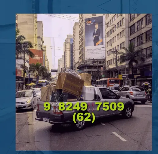 Frete rápido e seguro! Garantia de entrega para sua mudança urgente!