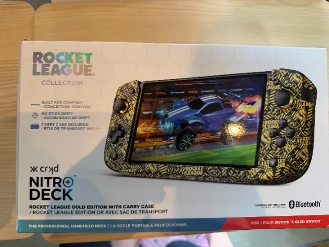 Controle CRKD nitro Deck + edição rocket league com case para Nintendo Switch 