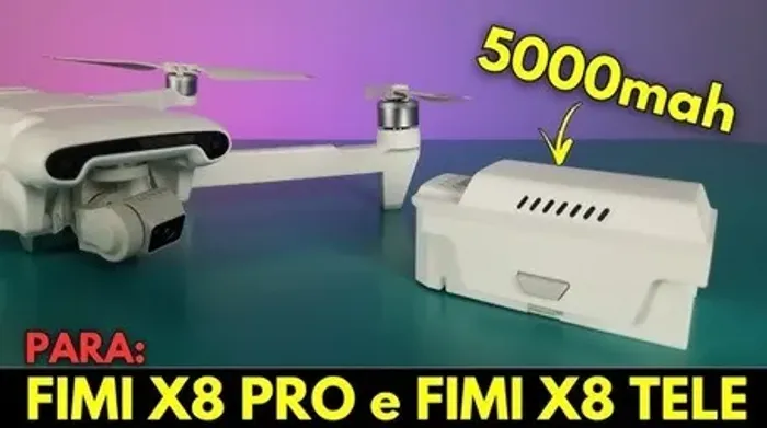 Bateria Plus de 5000mAh Fimi X8 Tele Max Pro + Hélices