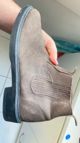 Par de Botinas Masculinas Prado em Couro Nobuck (Tamanho 36)