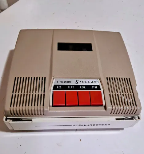 Gravador de rolo portátil antigo Stellar