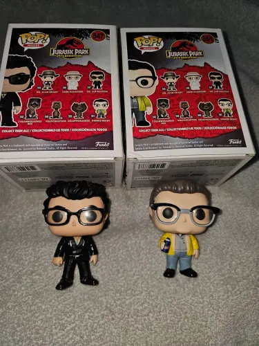 Funko pop Jurassic Park Dr Ian Malcolm e Dennis Nedry (547 e 551) 