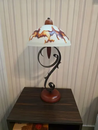 PAR DE LUMINÁRIAS DE VIDRO TRABALHADO