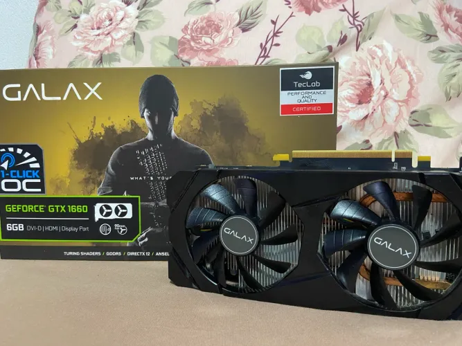 Placa de vídeo GeForce GTX 1660 6GB Galax