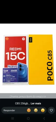 Celular Xiaomi c85 256gb 8gb de ram novo lacrado