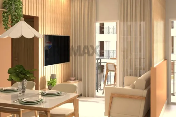 LANÇAMENTO! Apartamento com 2 quartos sendo 1 suíte e sacada com Churrasqueira