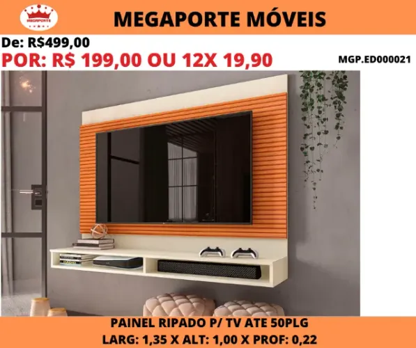 PAINEL P/TV ATÉ 50 POLEGADAS 