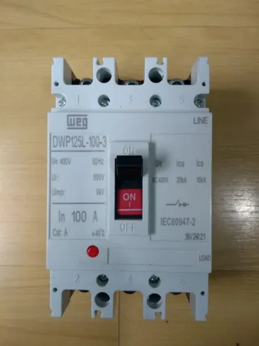 Disjuntor Caixa Moldada WEG DWP125L-100-3 - 100A Tripolar