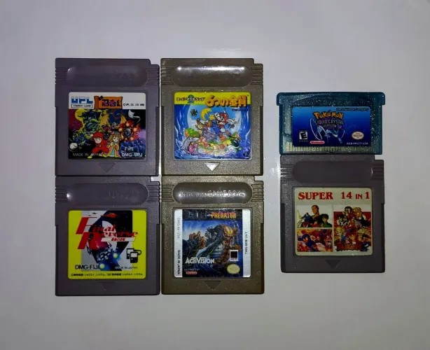 Lote com 9 jogos (Game Boy, Nintendo DS)
