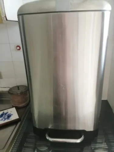 LIXEIRA COZINHA 30L METAL INOX PEDAL 