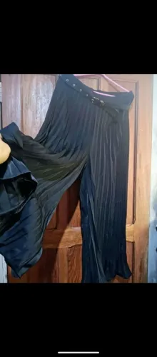 Calça Saia Preta Longa | Modelo Barra Larga ? Elegante e Super Confortável!