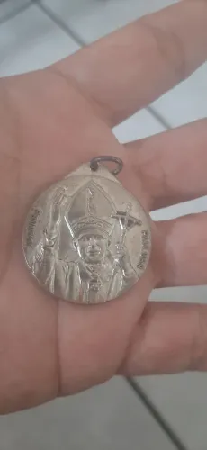 Medalha antiga do papa João Paulo II 