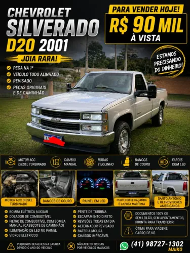 Chevrolet Silverado D20/ Rodeio 4.2 TB Diesel 2001