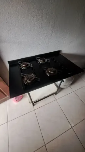 Fogão cooktop 4 bocas com base