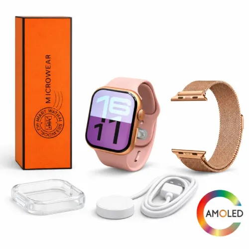 Relógio Smartwatch Microwear W10 Pro Mini 42mm Séries 10 Feminino Infantil Tela Amoled