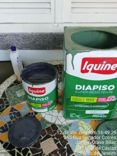 Sobra de tinta, piso tinta piso de muro Verde
