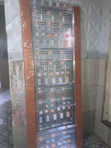 Porta de alumínio completa