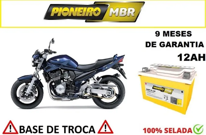 Bateria Automotiva Pioneiro Bandit -12Ah