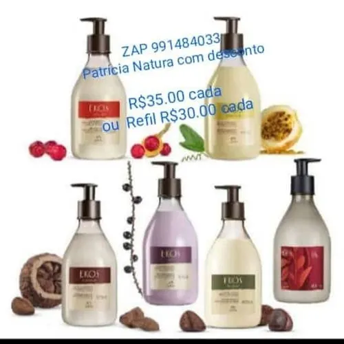 Natura Hidratante corporal Ekos 400ml promoção 35.00 e refil 30.00