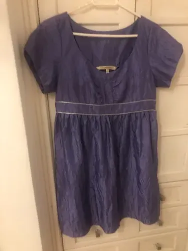 Vestido de seda lilás