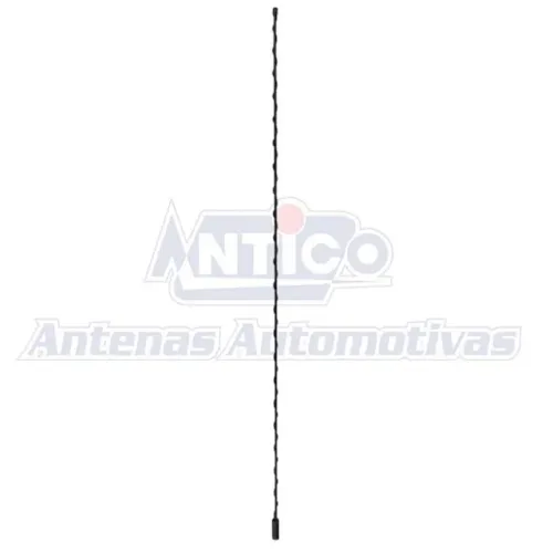Antena Haste Ford F250 / F350 / F4000 - Espiral Alumínio Preto - Antico HS322