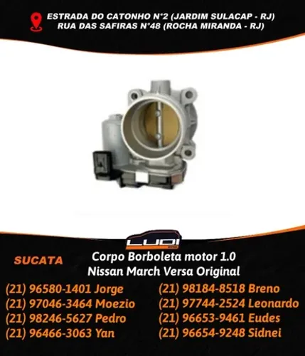 Corpo Borboleta motor 1.0 Nissan March Versa Original
