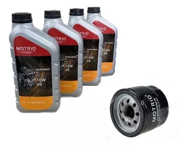 Kit Oleo 10w40 + Filtro Motrio Sandero 1.0 16v 2008 A 2021