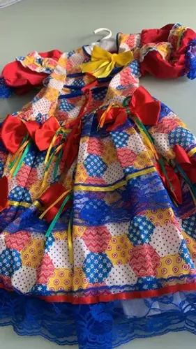 Vestido Junino tamanho 5/6