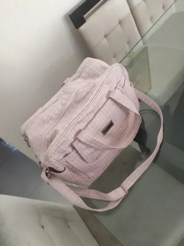   Kit Bolsa Saída Maternidade 2 Peças Impermeável Mala Reforçada. MENINA