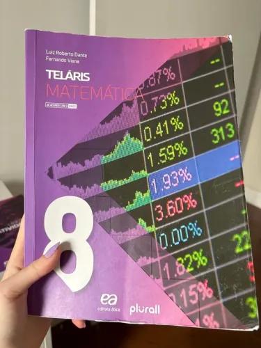 Livro telaris matemática do 8° e caderno de atividades.