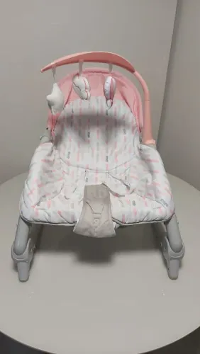 Cadeira de Descanso e Balanço Spice Dobrável 0 à 18kgs Rosa Multikids Baby