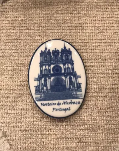 Imã de geladeira em porcelana Portugal NOVO