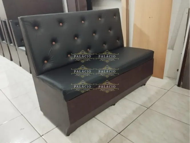 BANCO SOFA BOOTH 1,20 PRONTA ENTREGA NOVO BAR ADEGA LOUNGE LANCHONETE RESTAURANTE PIZZARIA