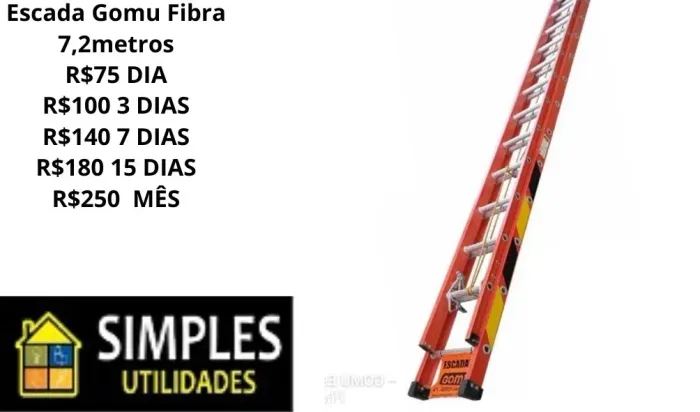 Escada gomu fibra7,2m 