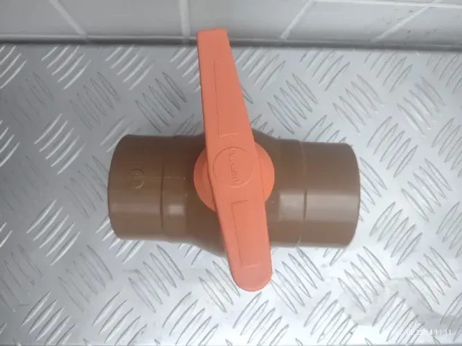 Te soldável de 75 x 50 mm x 90º - Tigre e Registro esfera soldável 75 mm - Uniforte