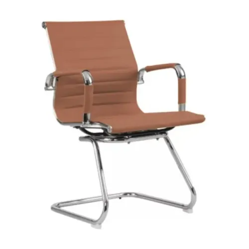 Cadeira Interlocutor Charles Eames Esteirinha Fixa Caramelo Conforto Estilo 32884