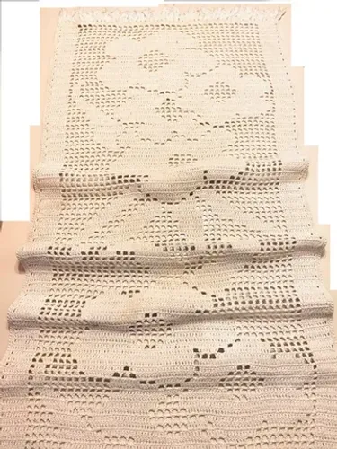 Tapete de Cordão Feito à Mão 1,62 m x 69 cm Novo