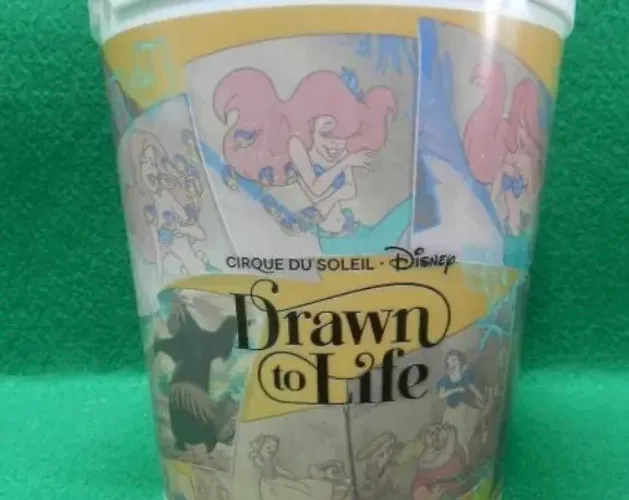 Balde de pipoca Disney Cirque du Soleil Drawn to Life