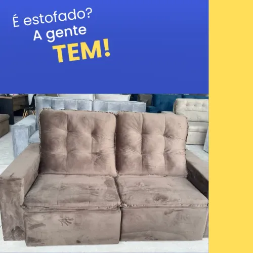 Sofa em promoção na cor marrom