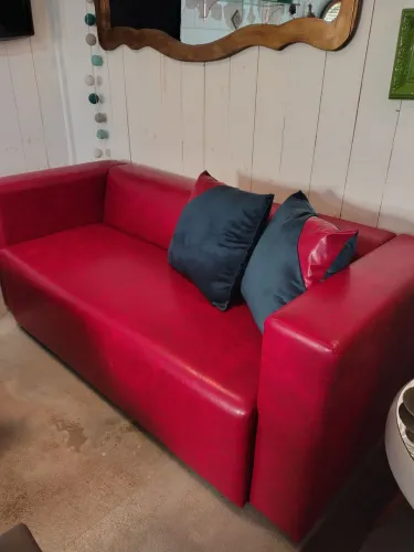 Sofá Novo courissimo red/PROMOÇÃO 