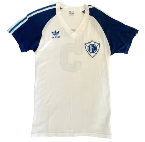 Camisa Original Vitória ES Adidas, década de 80, usada por jogador nº 5