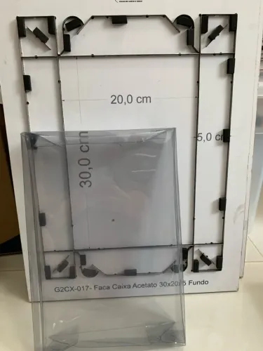 Faca para Corte e Vinco - Caixa Acetato 30x20x5
